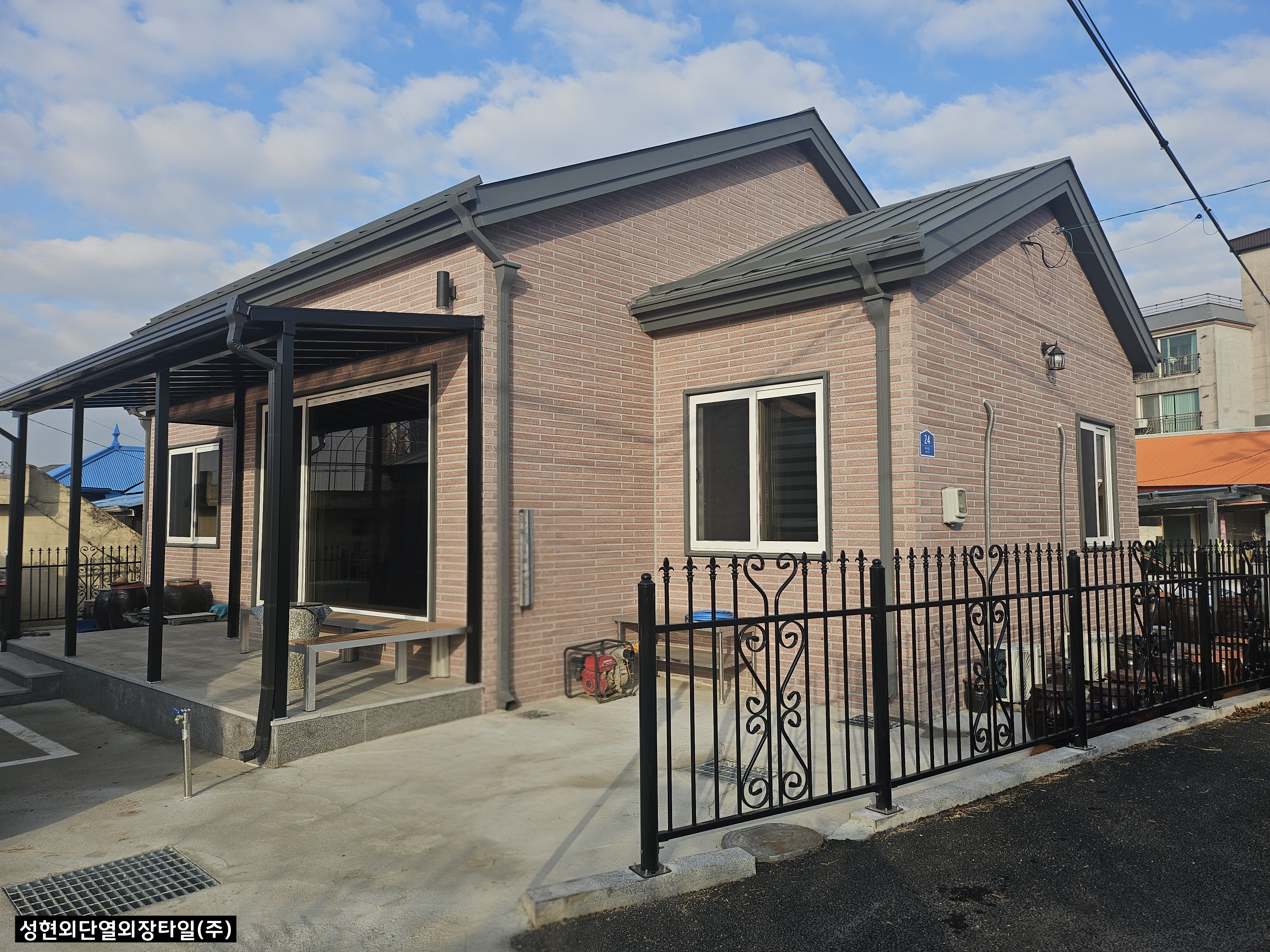 [신축주택]오석크림레드 시공